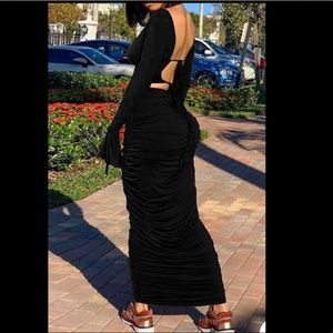 BRAND NEW BLACK MAXI DRESS